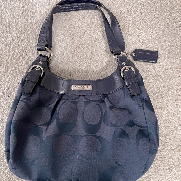 SOLD Coach Soho purse Navy Blue - Picture 1 of 8